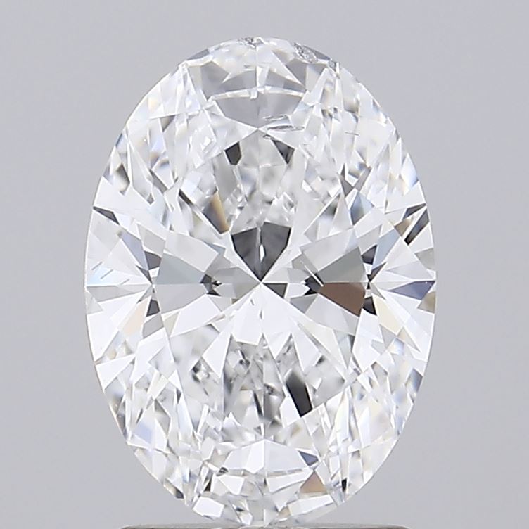 1.60 Carat Oval D SI1 IGI Lab Diamond