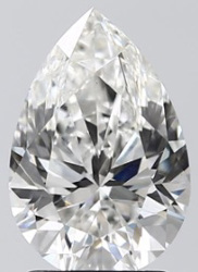 2.22 Carat Pear G VVS2 GIA Lab Diamond