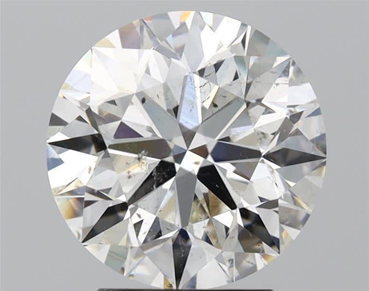 3.20 Carat Natural Round J SI2 Ex GIA certified 24809469