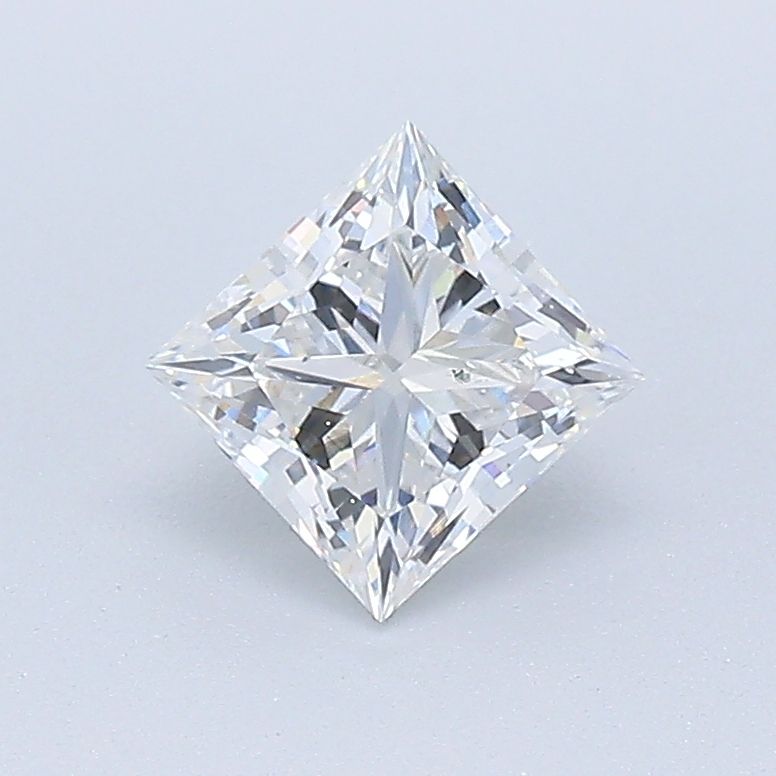 0.81 Carat Princess D SI2 GIA Diamond